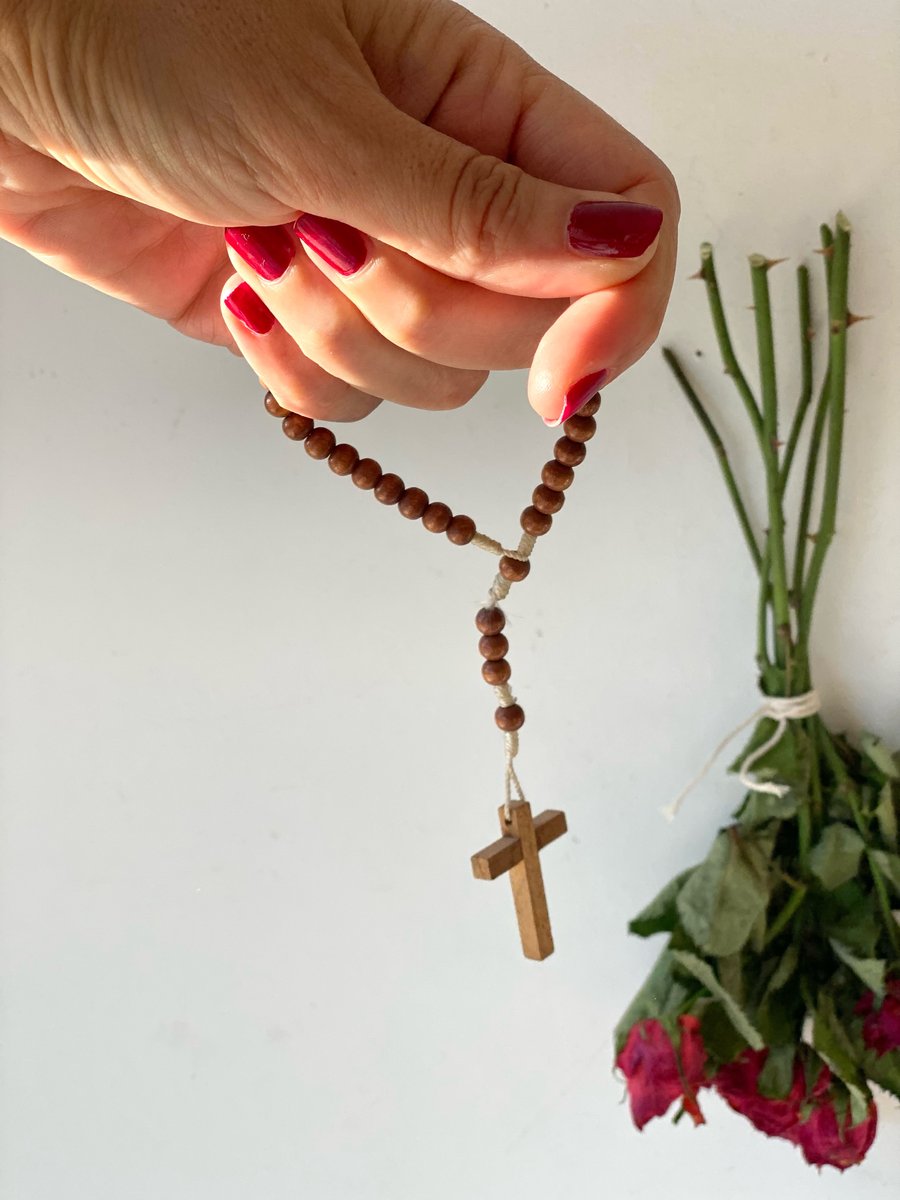 Chapelet En Perles Facettées Translucides - Transparent & Blanc | La