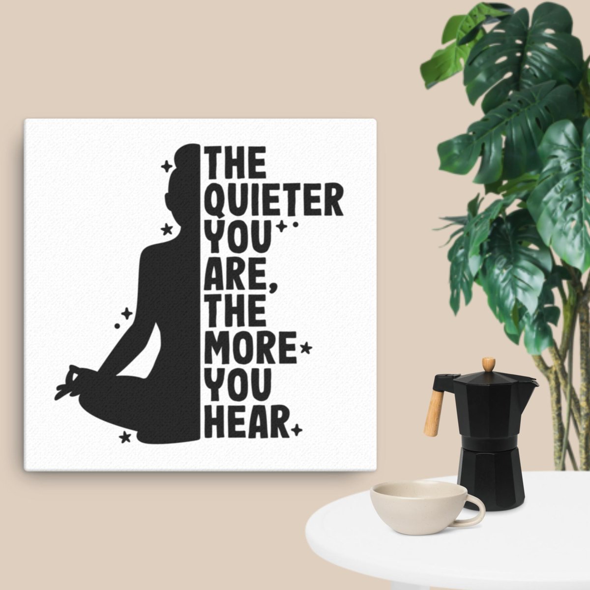 Image of "Quiet" Wall Canvas