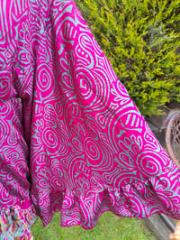 Image 4 of Amara Wrap dress - hot pink