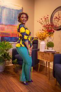 Image 2 of  Lemon & Leaves Blouse 