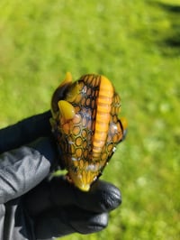 Image 3 of Fuchsia Fire DragonHead Pendant