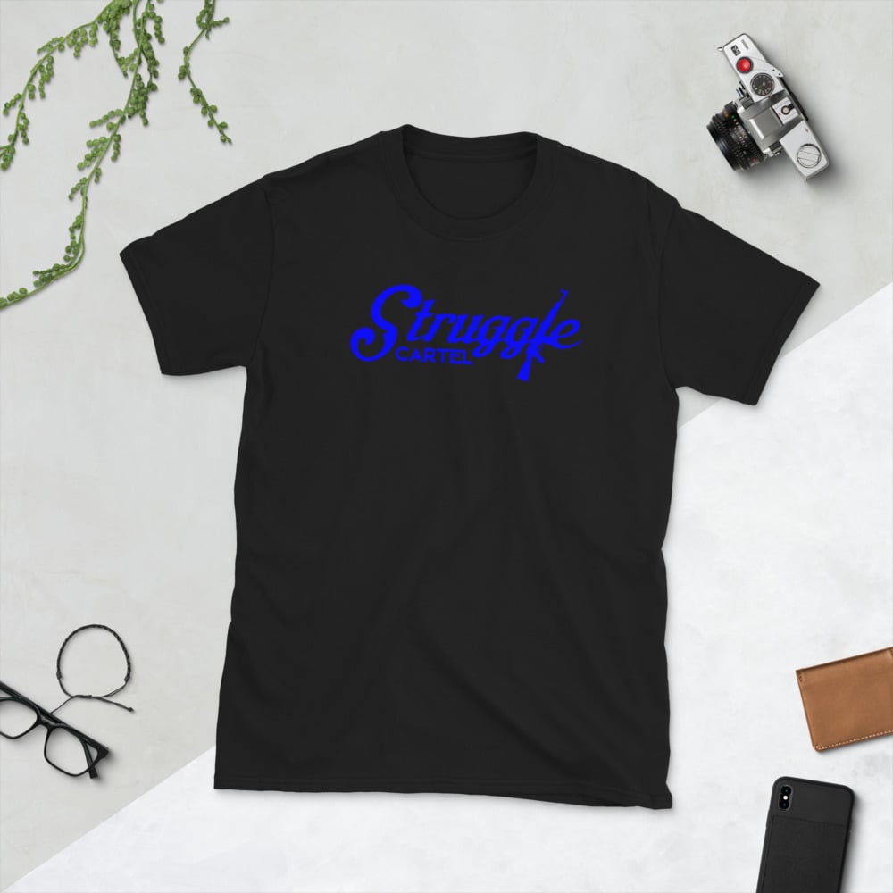 Struggle Cartel blue writing Short-Sleeve