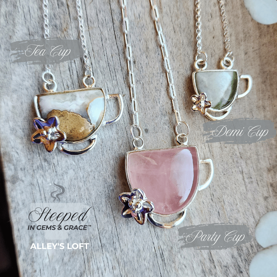 Image of Angelite Pendant - Cup of Whispers