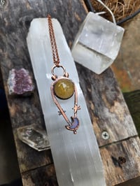 Image 1 of Electroformed crystal ball necklace 02