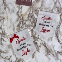 Santa stop Hanging Banner