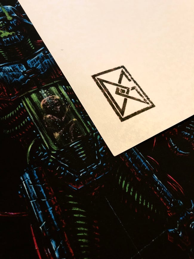 "Man//Machine" print