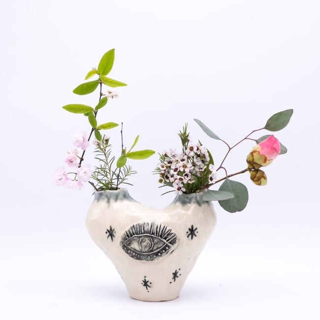 Eye Double Bud Vase