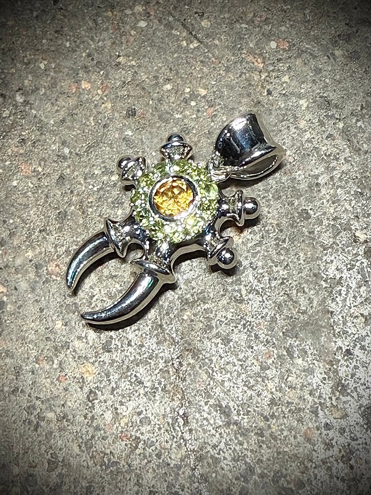 Image of Alpha Omega Toroid Warlock citrine and peridot