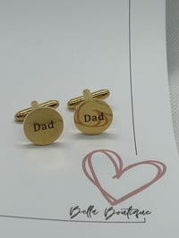 Image 7 of Engraved Dad Cufflinks