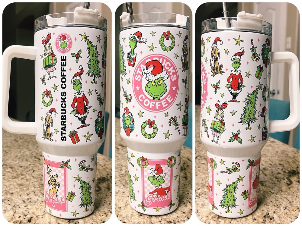 Image of Grinch Tumbler 40 Oz