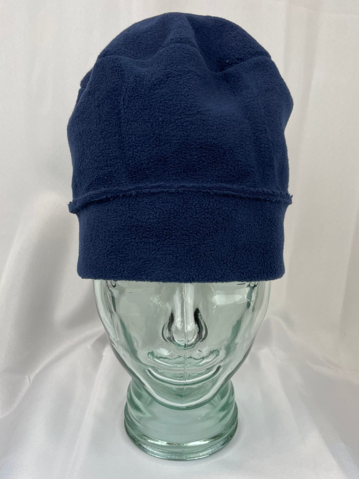 navy blue fleece beanie