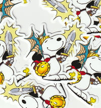 Hero snoopy sticker 
