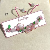 Image 9 of Floral Threaded Adjustable Bracelet