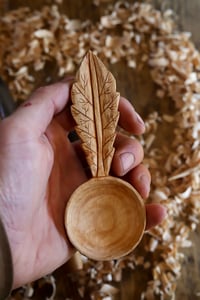 Image 3 of Cherry leaf scoop. 