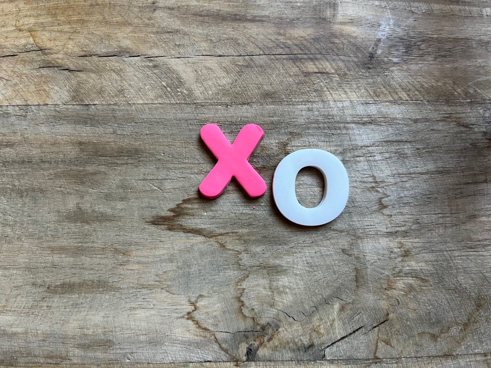 Image of Pink XO Large Studs
