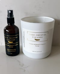 Image 4 of Crystal Cleanse Sage Candle & Spray Combo (Australian Residents only)