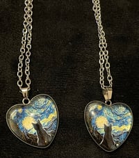 Cat heart necklace 