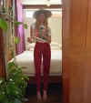 late 70s/ early 80s original punk plaid trousers 