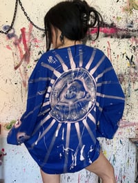 Image 4 of ‘SUN AND MOON LOVERS’ BLEACH PAINTED LONG SLEEVE T-SHIRT 2XL