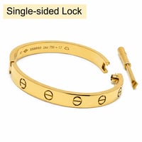 Love bracelet single sided lock