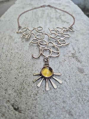 Warm words necklace 