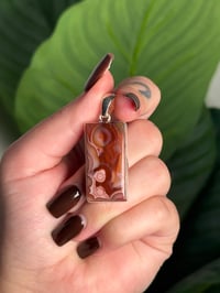 LAGUNA LACE AGATE PENDANT WITH CHAIN C (.925 SS)