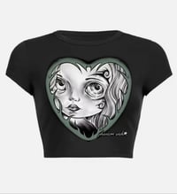 Image 2 of tribal Blythe Doll cropped tee 