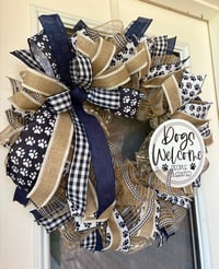 Image 3 of Dog Welcome Wreath