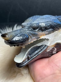 Image 23 of Wolf Agate Carving #2266