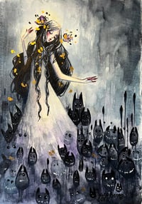 Image 2 of Scáith - the shadows witch- inktober 8