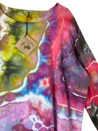 Image 6 of 3XL Ladies Long-Sleeve Stretch Tee in Bright Geode Ice Dye