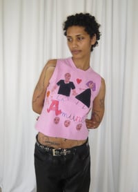 Image 3 of « MY LOVER » PINK CUSTOM TANK TOP 💕💝