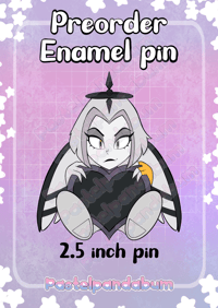 PREORDER Hazbin Hotel - Lute heart Enamel Pin badge