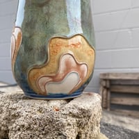 Image 2 of Sage Green Petal Motif Vase