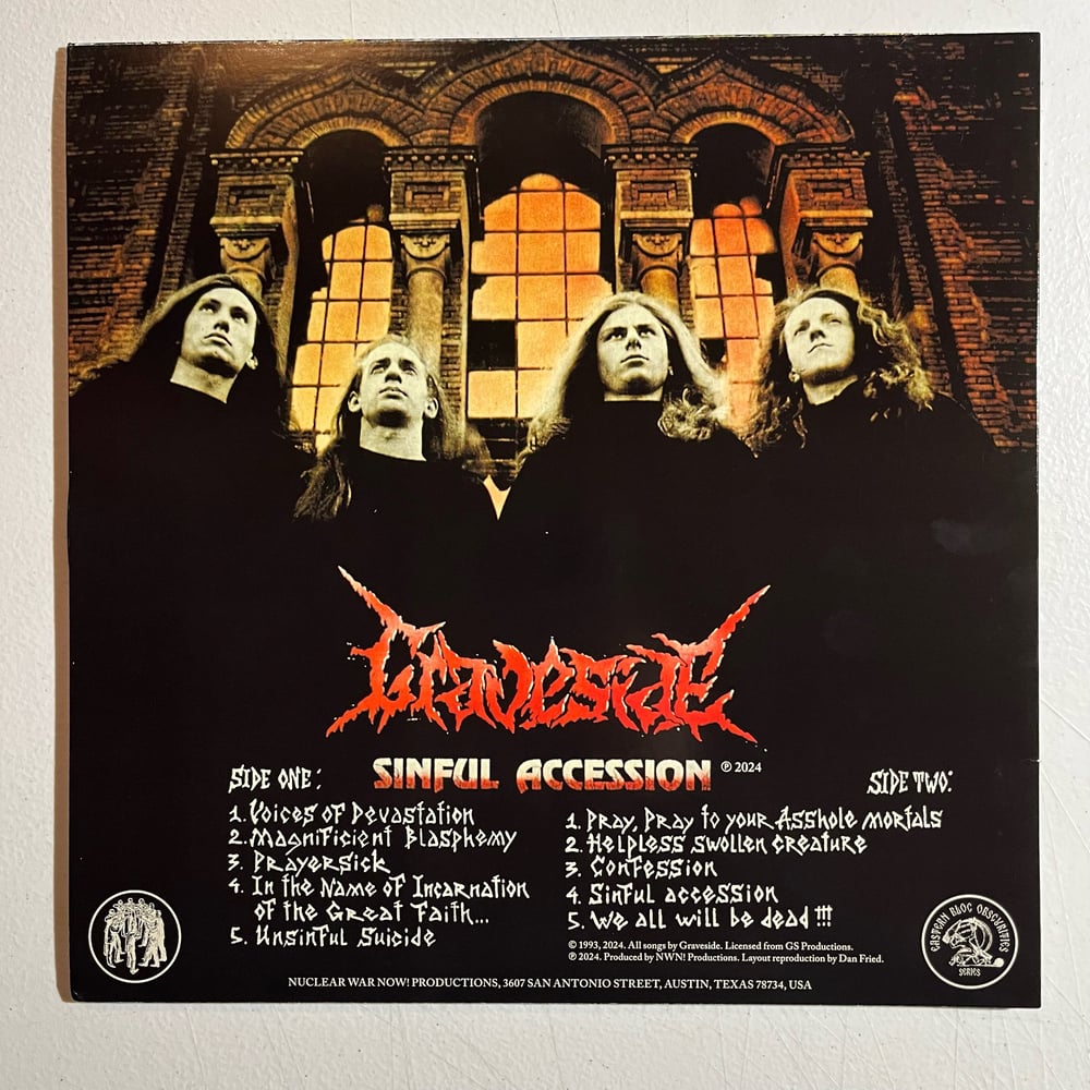 Graveside - "Sinful Accession" 12" vinyl LP