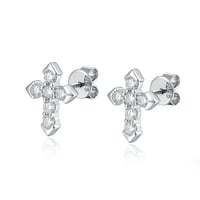 S925 CROSS STUDS
