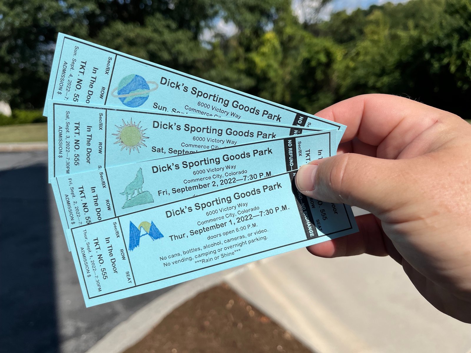 2022 phish summer tour ticket stubs | BlockHead's Printing