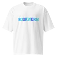 Image 2 of Oversized T-Shirt | Bookworm | Blue
