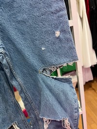 Image 2 of Zara denim cut pants 