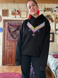 Image 5 of Hand Stitched Tatreez Hoodie from Palestine 