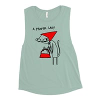 Image 3 of proper lady Ladies’ Muscle Tank 