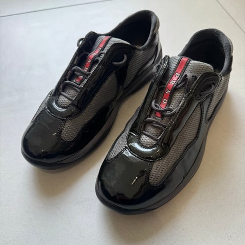 Image of 2000s Dark Green Prada Cups, Size UK 6