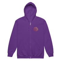 Image 5 of Unisex Heavy Blend Zip Hoodie | Gildan 18600 | Logo Only