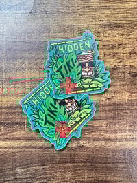 The Hidden Tiki Studio Logo Stickers