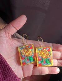 Image 2 of Fairy Tales Stained Window Earrings  