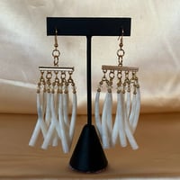Image 2 of Raijin Dentalium Earrings