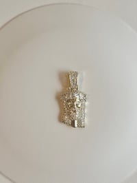 Image 6 of 14k EP Rope Chain Two Tone Layered Necklace & Pendant Set 3mm Double Rope Chain Set