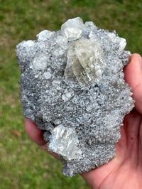 Image 2 of Druzy Fujian Quartz & UV Calcite Specimen #2146