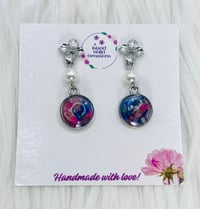 Image 3 of COLORFUL PEARL DANGLES
