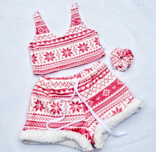 multiple colours* Christmas Nordic crop top 
